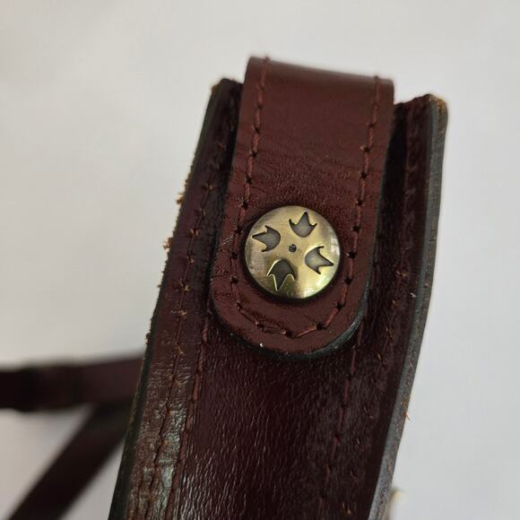 Patricia Nash Venezia Tooled Crossbody Pouch Messenger Bag in British Tan - Picture 9 of 14